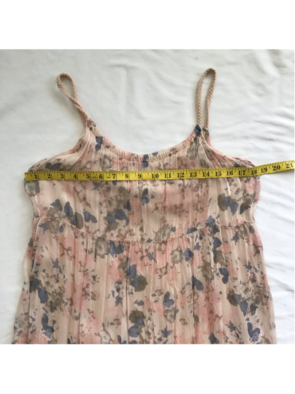 Elena Baldi Women's Fun Floral Boho Maxi Dress Size M Pink and Blue - Picture 8 of 11